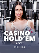 Casino Hold'em Live live casino spel van Evolution bij Aphrodite Casino