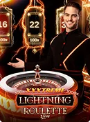 Lightning Roulette live casino spel van Evolution bij Aphrodite Casino